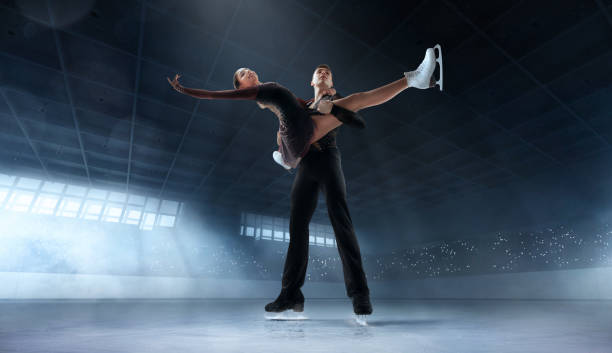 istock Figure skating couple. 1169418383