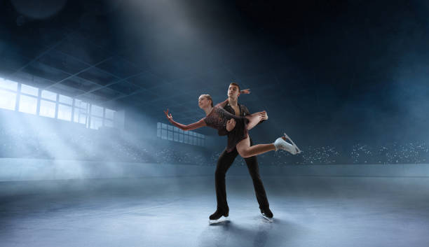 istock Figure skating couple. 1169418480