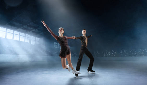 istock Figure skating couple. 1169418481