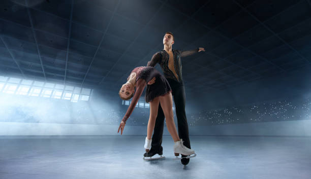 istock Figure skating couple. 1169418488