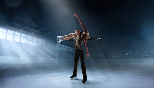 istock Figure skating couple. 1169418507