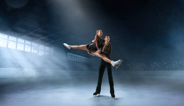 istock Figure skating couple. 1169418555