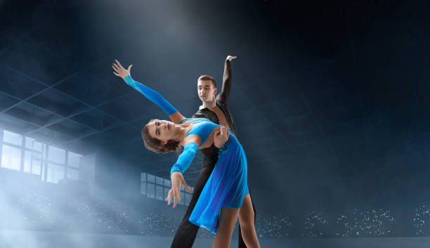 istock Figure skating couple. 1169418572