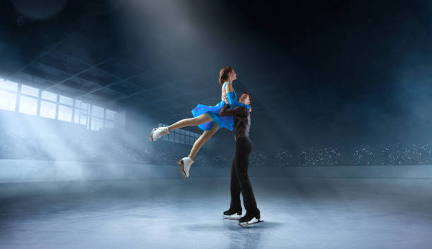 istock Figure skating couple. 1169418575