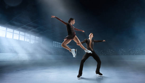 Figure skating couple.