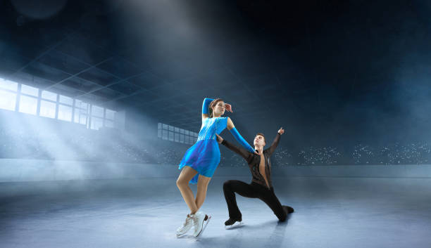istock Figure skating couple. 1169418728