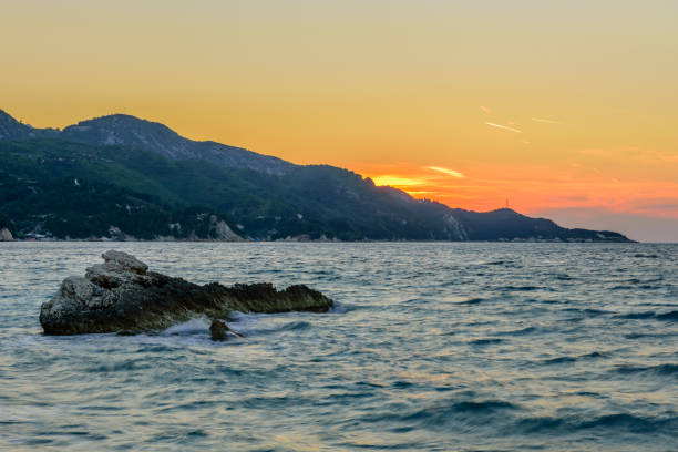 istock Beautiful sunset on the sea. 1169420202