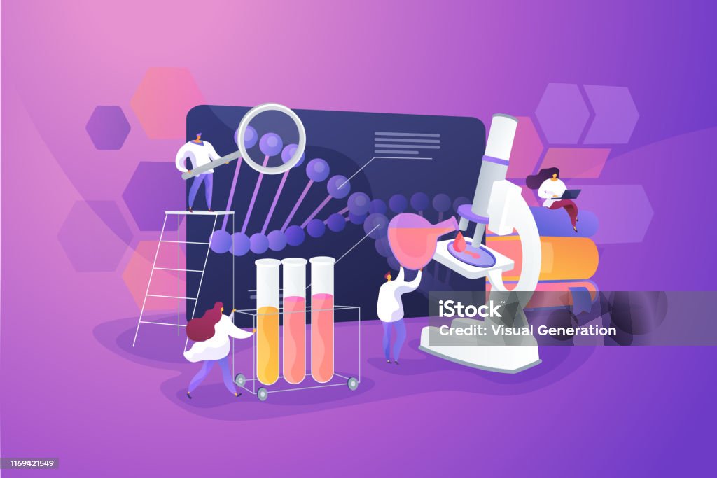 Genetic Testing Graphics Genetic Testing Concept Vector Illustration Stock Illustration ...