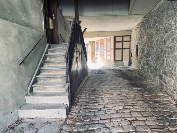 istock Entrance passage to an old medieval house 1169433196