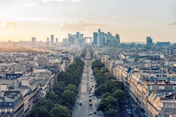 istock Paris city at sunset 1169437232