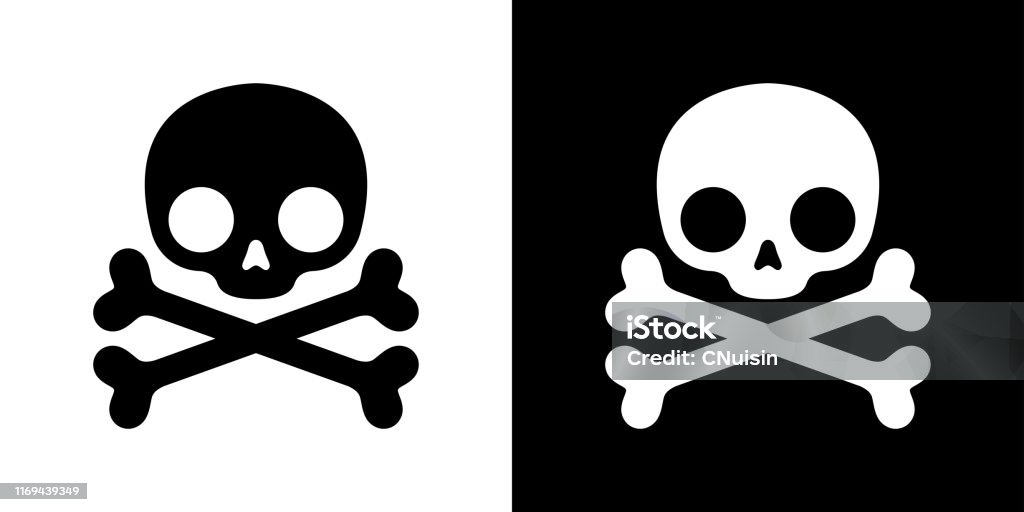 Skull Pirate Icon Crossbones Vector Halloween Logo Symbol Bone Ghost  Character Cartoon Illustration Doodle Design Stock Illustration - Download  Image Now - iStock