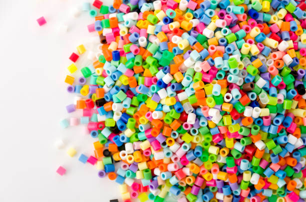 Colorful Perler Beads Stock Photo - Download Image Now