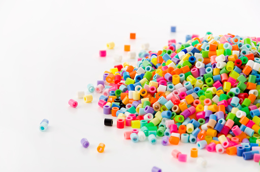 Colorful perler beads (Hama Beads)