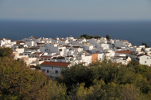Village at the Costa del Sol basking in the sun,Spain.