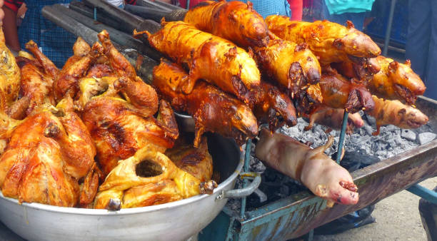 istock Guinea pigs cooked on grill, Ecuador 1169453189