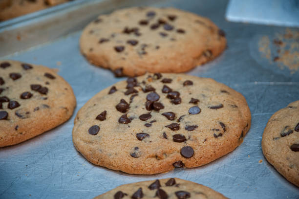 istock Freshly baked chocolate chip cookies 1169453848