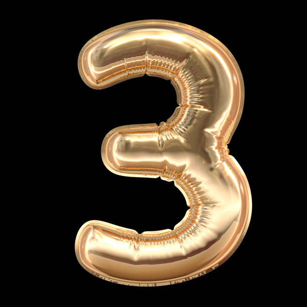 istock Golden Balloons font 3D Render 1169459821