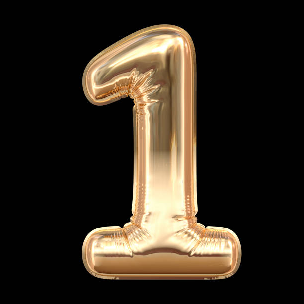 istock Golden Balloons font 3D Render 1169459833