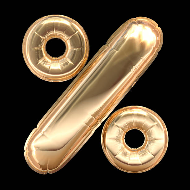 istock Golden Balloons font 3D Render 1169459843