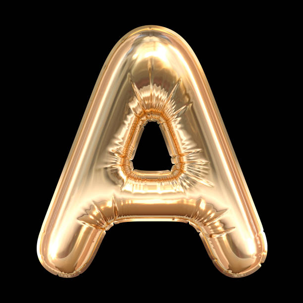 istock Golden Balloons font 3D Render 1169459953