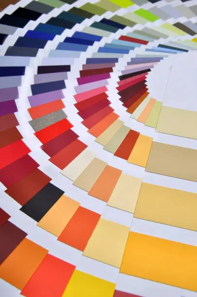 Background of painters' colour chart