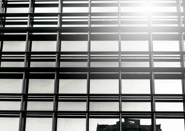 istock Modern Commercial Building close up ; Black and White style 1169476407