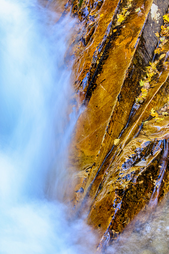 Lower Bertha Falls in Waterton National Park in the Canadian Rockies