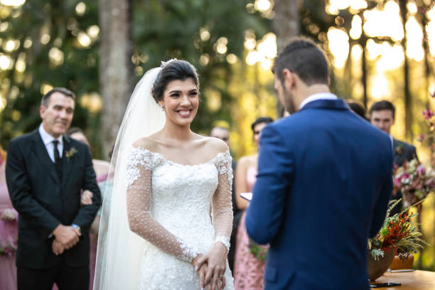 istock Bride and groom in the altar 1169479000