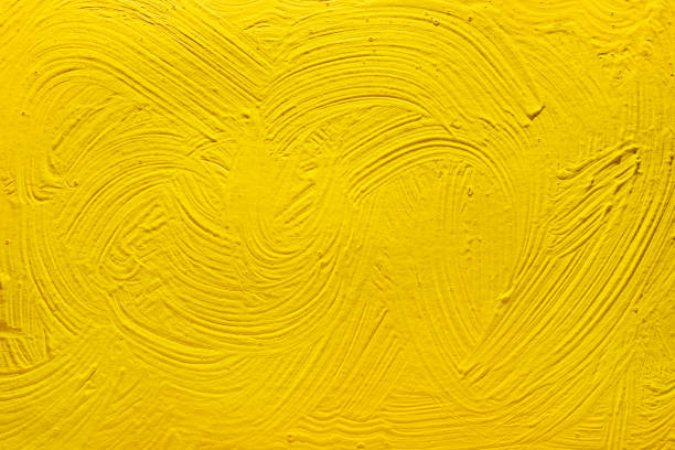 Painted yellow background.