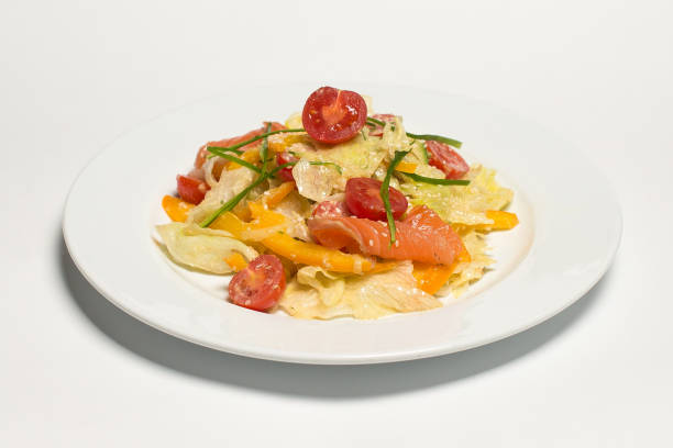 istock vegetable salad with a salmon 1169480972