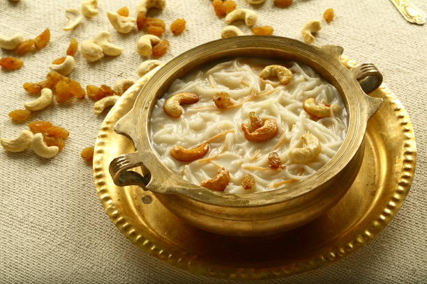 istock Semiya payasam served in brass bowl. 1169495939