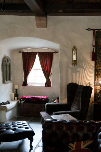 istock Sitting area in a castle hotel 1169497149