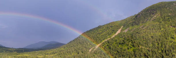 Rainbow and mountians in Norway