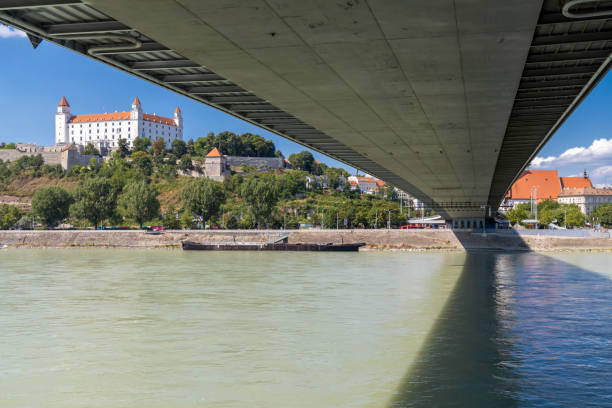 istock Bratislava castle and Danube river, Slovakia 1169501028
