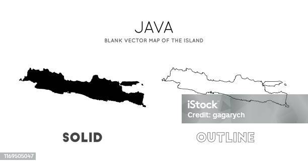 Mapa De Java Ilustración de Mapa Java y más Vectores Libres de Derechos de Alto ...