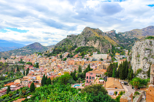View on Taormina, Sicily, Italy
