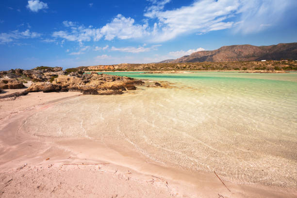 istock Elafonissi beach with pink sand on Crete 1169517971