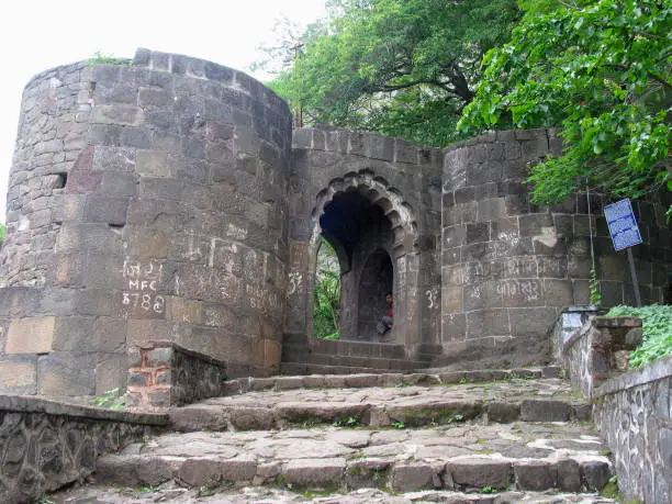 Shivaneri Gad or Fort Entrance, Junnar Maharasthra, India