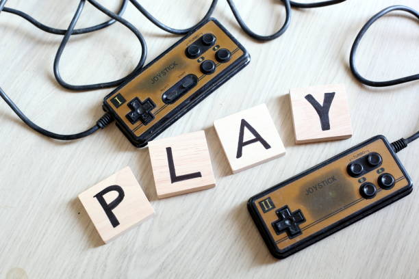 istock vintage joystick ,game pad 1169521298