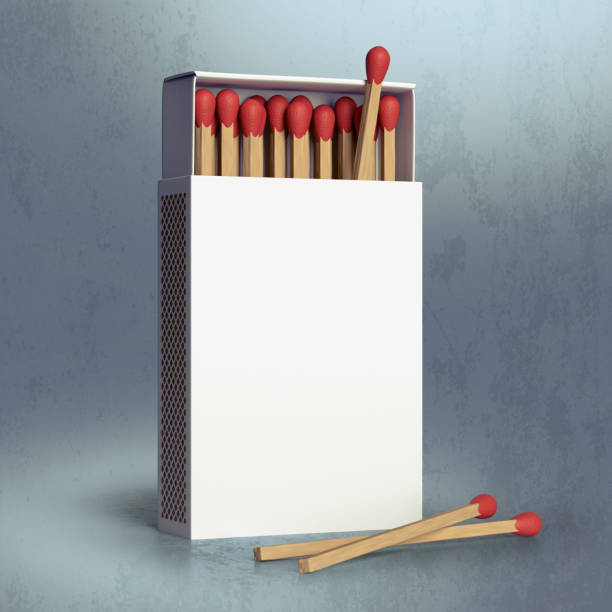 Burning matchsticks for social distancing concept to slow down the spread of COVID-19