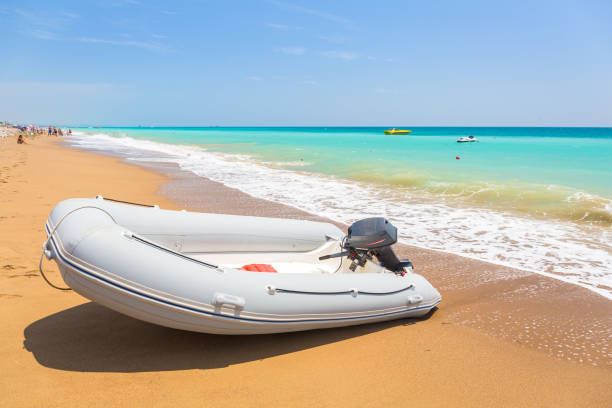 istock Speed boat on the beach on Turkish Riviera 1169525046
