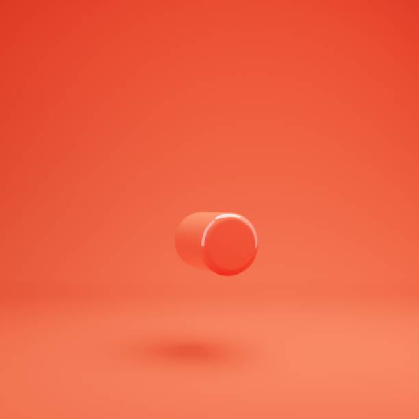 istock Point symbol. Living Coral font with glossy reflections and shadow 1169525213