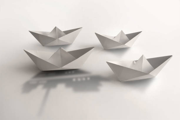 istock Paper boat leader concept 1169525338