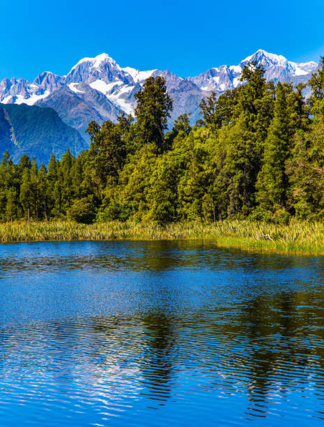 istock Lake Matheson is glacial lake 1169525535