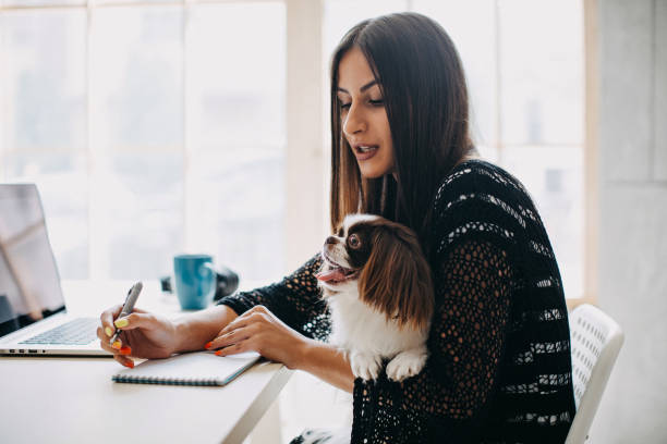 istock Woman working from home 1169526476