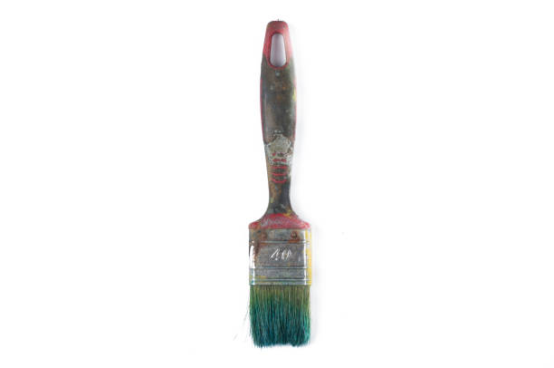 istock Paint brush isolated on a white background.Copy space. 1169527906