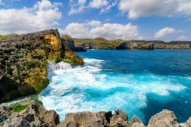 istock Broken beach, Nusa Penida ,Indonesia. Rock coastline 1169528543