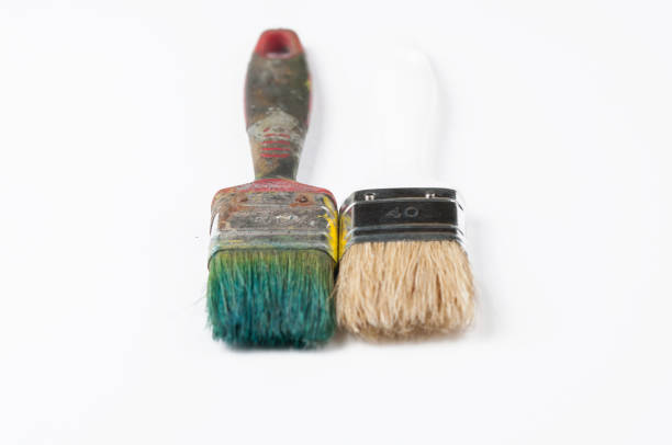istock Paint brush isolated on a white background.Copy space. 1169529077