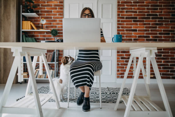 istock Woman working from home 1169529195