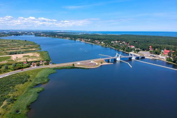 istock Beautiful drawbridge over the Dead Vistula river in Sobieszewo 1169529267